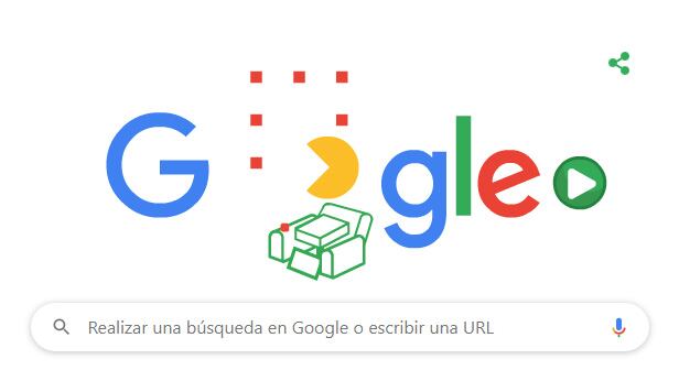 El doodle de Google de Pac-Man en 2020
