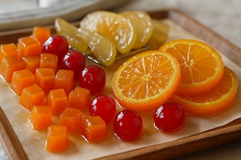 La receta de frutas abrillantadas