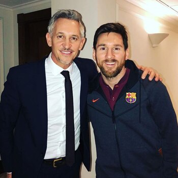 Gary Lineker y Lionel Messi
