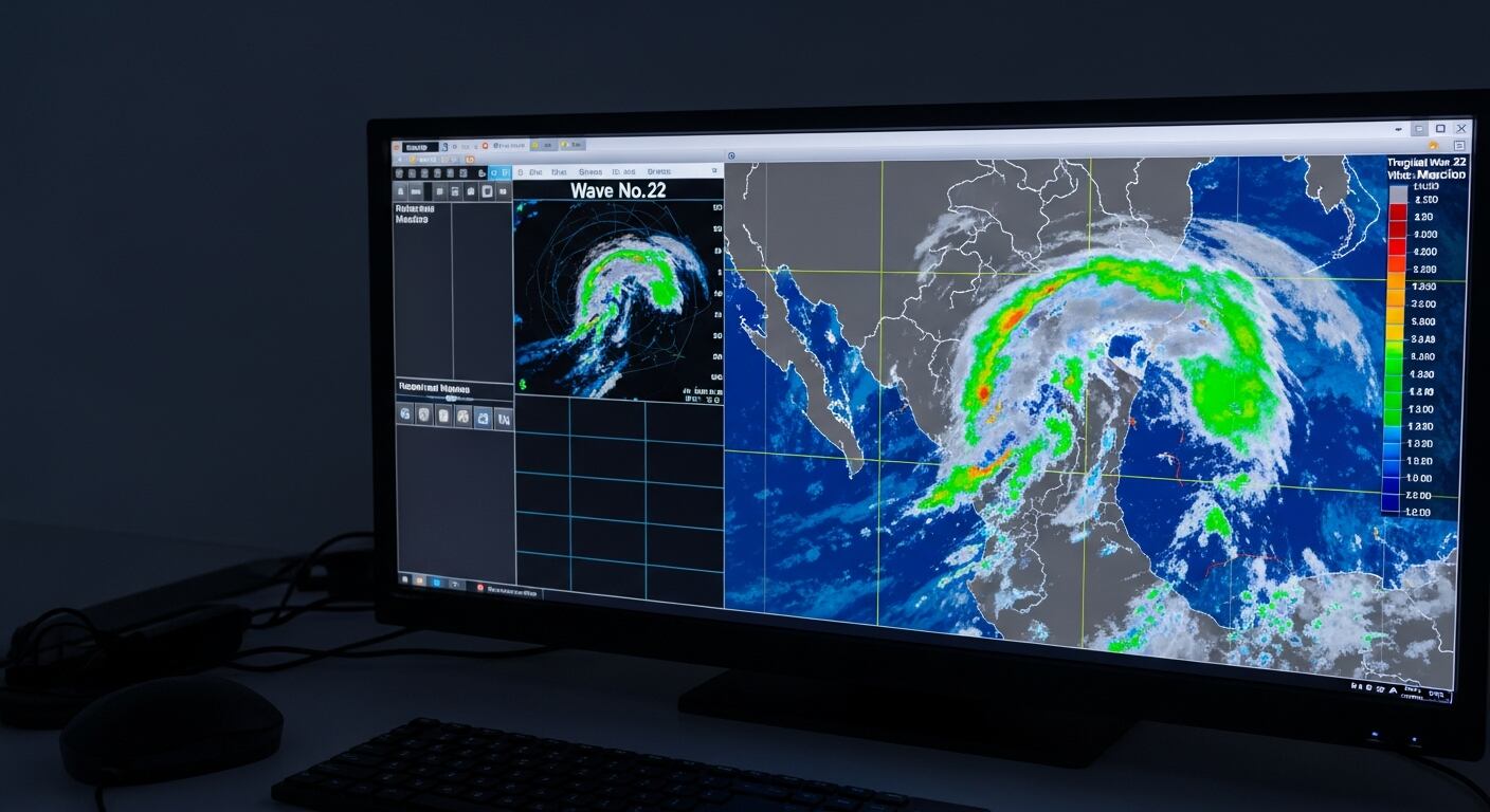 Lluvias intensas y calor en México por onda tropical