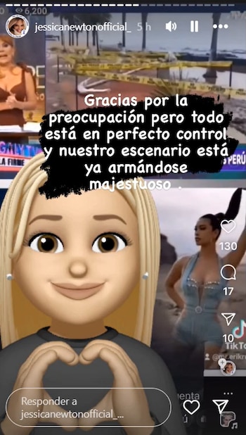 Jessica Newton responde sobre el Miss Perú.