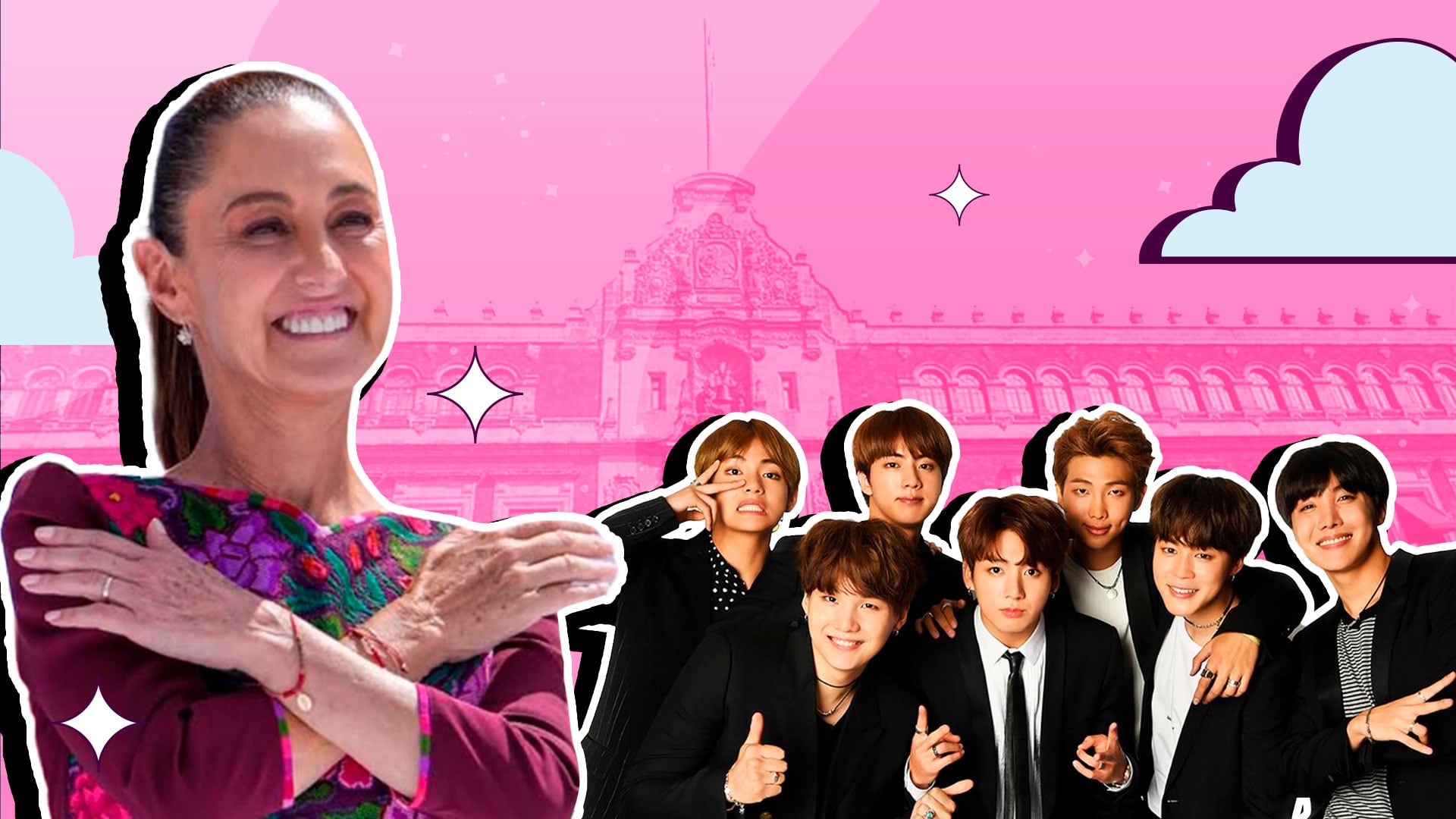 Claudia Sheinbaum anuncia reunión con BTS en Palacio Nacional. (Jovani Perez - Infobae México)