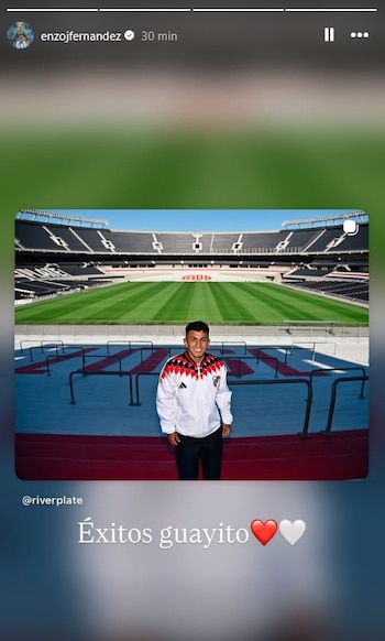El mensaje de Enzo Fernández a Thiago Almada en su cuenta de Instagram