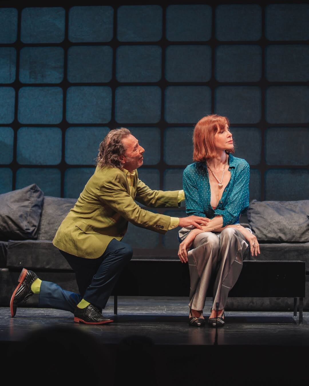 Guillermina Valdés y Fabián Vena en una escena de El divorcio del año