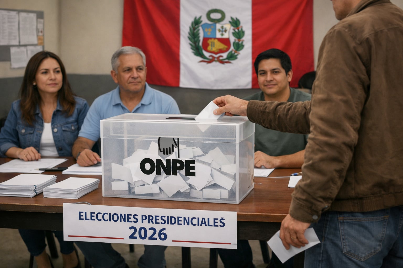 Electores acuden a votar en las elecciones presidenciales de Perú 2026 bajo la supervisión de la ONPE. (Imagen Ilustrativa Infobae)