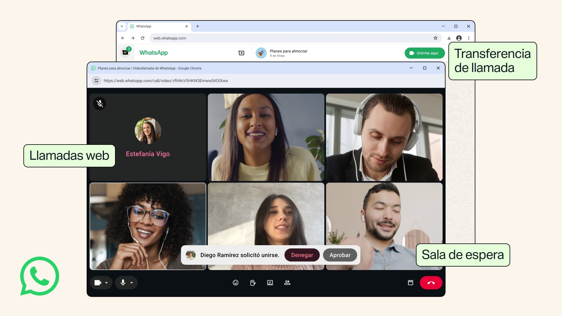WhatsApp Web sumó soporte para llamadas de voz y video. (WhatsApp)
