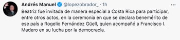 El presidente López Obrador presumió