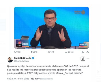 El concejal Daniel Briceño cuestiona