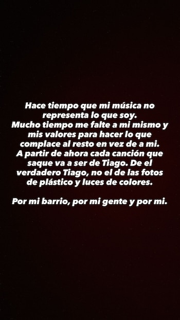 La tajante decisión de Tiago