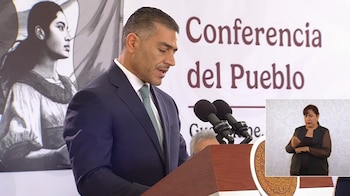 Harfuch dio a conocer detalles del la explosión de un coche bomba el pasado 30 de agosto en Zacatecas. (Impresión de pantalla)