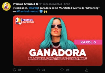 Karol G se llevó el
