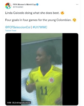 La jugadora del Deportivo Cali