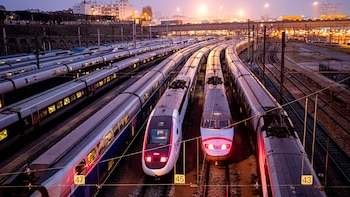 TGV high speed trains sit