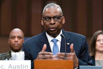 El secretario de Defensa de Estados Unidos Lloyd Austin. (AP Foto/Jose Luis Magana, Archivo)