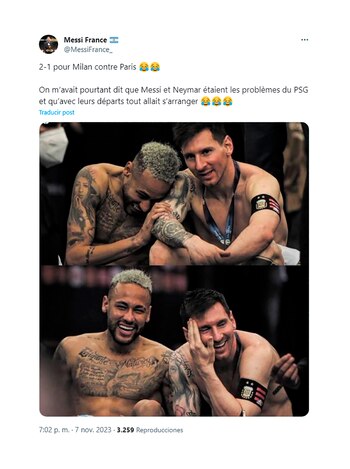 "2-1 del Milán contra París.