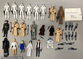 Una pareja de ancianos por poco bota a la basura una herencia de juguetes de Star Wars avalada en medio millón de dólares