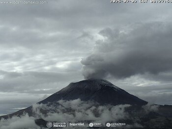 Monitoreo del Popocatépetl este 2