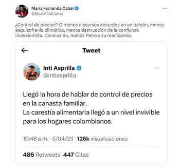 Polémica porque Inti Asprilla propuso