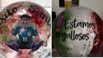 Con globos y decoraciones personalizadas, familia de Santiago Sandoval celebró la convocatoria a Selección Mexicana
