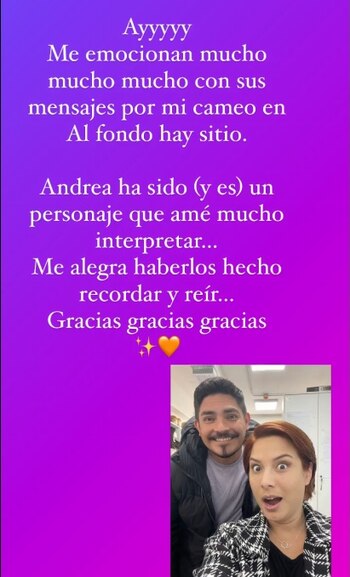 Natalia Salas envía mensaje a