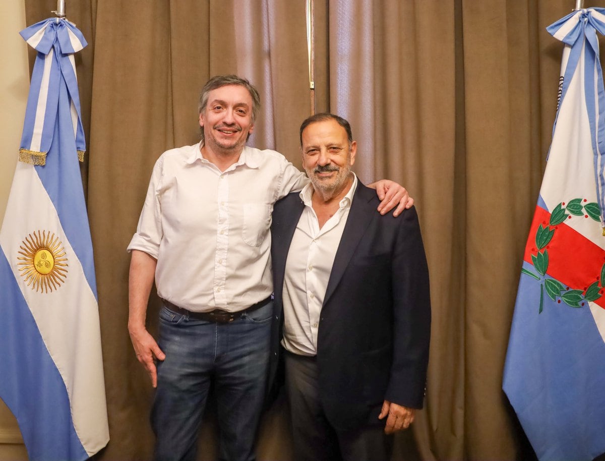 Máximo Kirchner y Ricardo Quintela