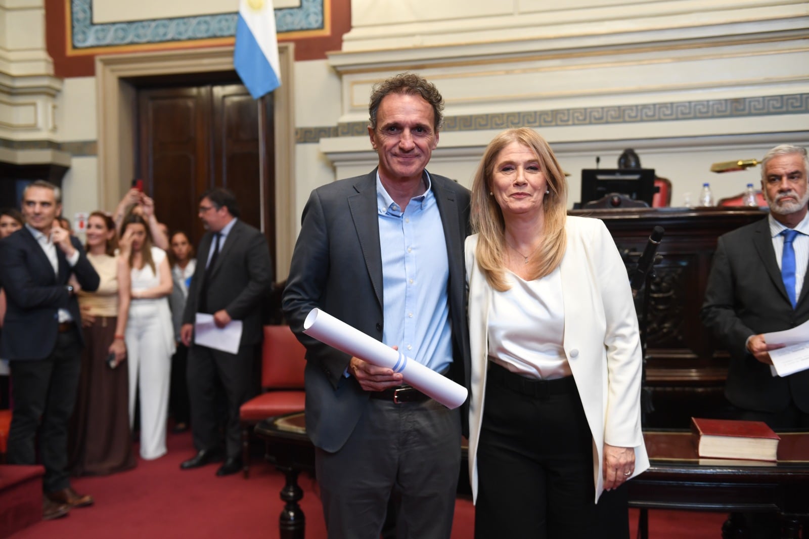 Magario junto a Katopodis