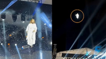 Una insólita escenificación de la ascención de Jesús se viraliza desde Corea del Sur