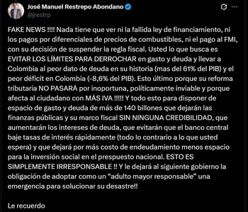 Declaraciones de Exministro de