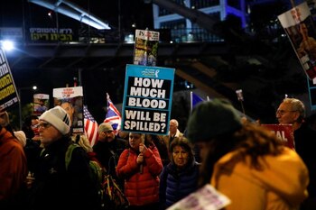 Una protesta en apoyo de