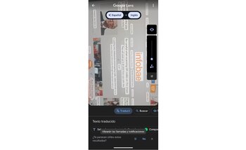 El usuario puede escoger entre más de 30 idiomas para traducir la imagen. (Google Lens)