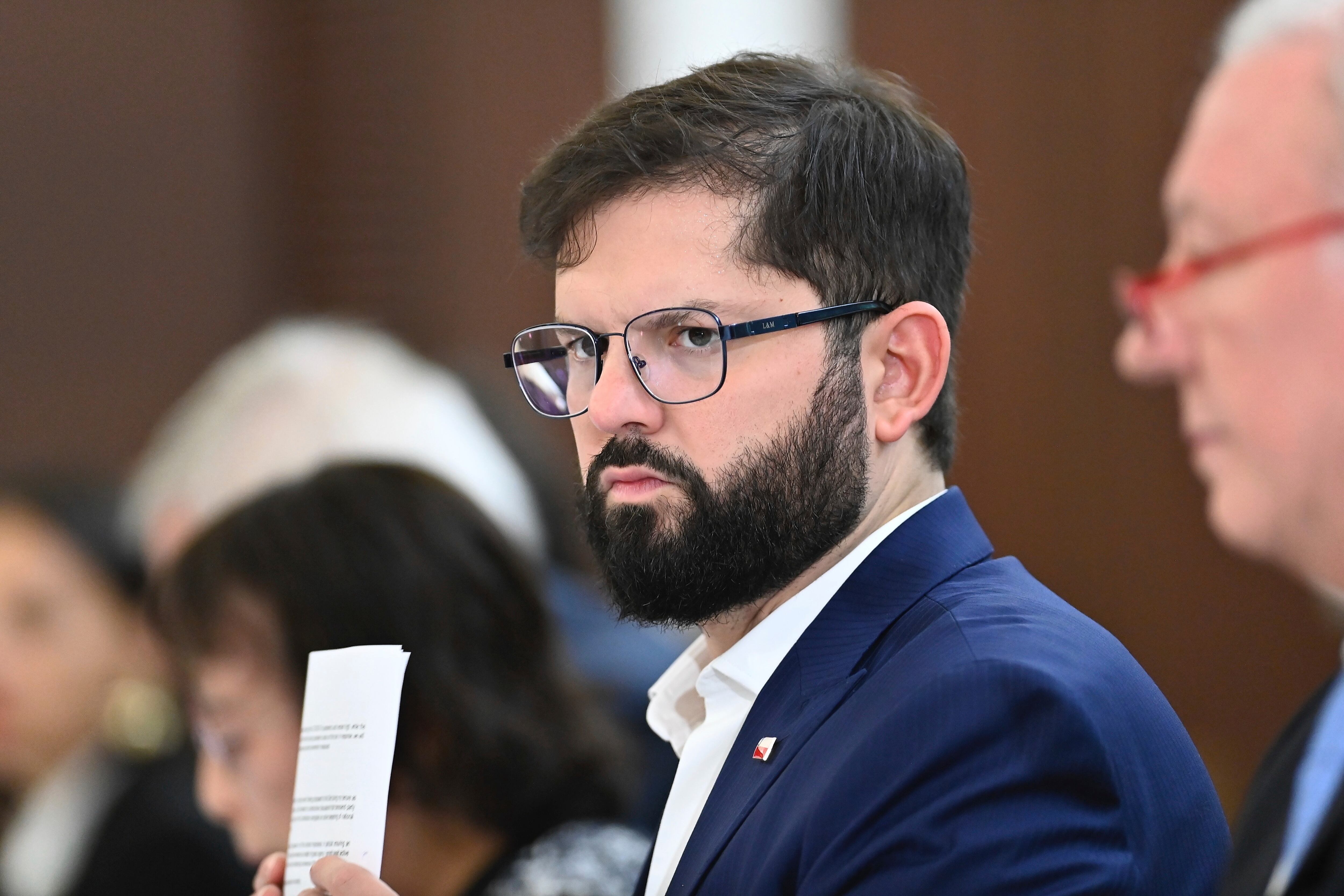 El mandatario chileno formalizó alianzas entre KITA y agencias nacionales (David Mareuil/Pool Foto via AP).