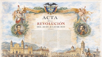 El 20 de julio no marcó la independencia de Colombia: esto fue lo que realmente se firmó en el acta de 1810