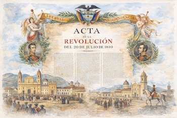 La jornada de 1810 registró la caída del virrey y la creación de una junta en Santa Fe, mientras la ruptura formal con la corona española llegó después, en Cartagena, el 11 de noviembre de 1811 - crédito Imagen Ilustrativo Infobae