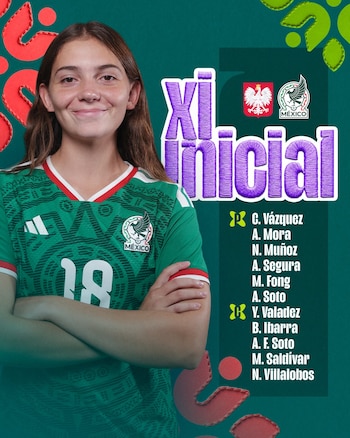 Alineación de México vs Polonia.