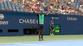 El “punto imposible” de Gael Monfils que hizo delirar al público en el US Open