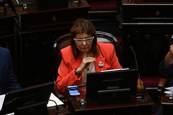 Patricia Bullrich, este mediodía en