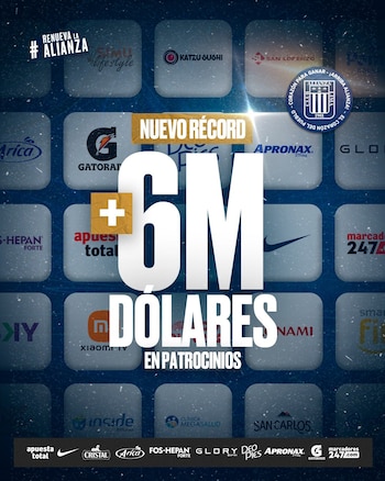 Alianza Lima anunció que batió