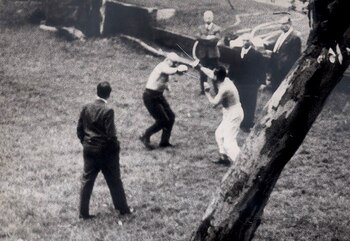 Escena del duelo entre el