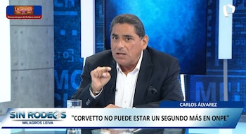 Carlos Álvarez criticou a ONPE e exigiu a renúncia de Corvetto: “Há irregularidades muito graves”. Captura: sem desvio.
