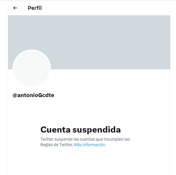 Twitter suspendió la cuenta del comandante guerrillero. Twitter.