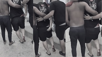 Videos evidencian la lesión en el tobillo derecho de Figueroa y cómo necesitó ayuda para desplazarse tras el accidente - crédito captura de pantalla @portallaverdad_/ X