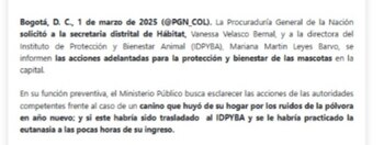 Desde la Procuraduría General de