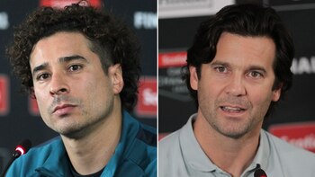 Santiago Solari y Memo Ochoa