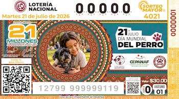 El Sorteo Mayor 4012 de la Lotería Nacional entregó un premio principal de 21 millones de pesos, repartido entre tres series. (Lotería Nacional)