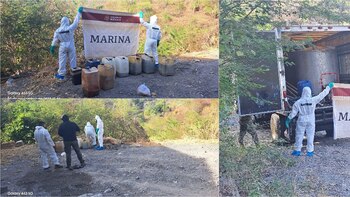 El narcolaboratorio fue hallado en