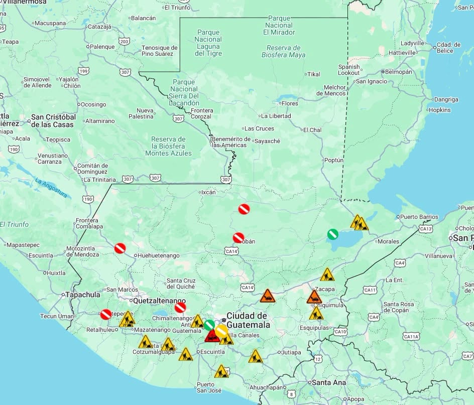El sector privado de Guatemala exige al Gobierno que restablezca el libre tránsito tras una semana de bloqueos