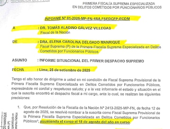 Informe de la fiscal suprema