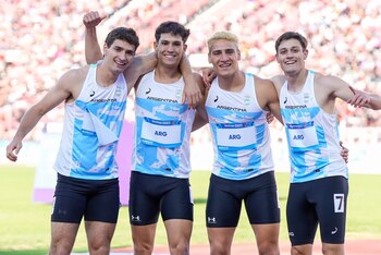 El equipo argentino de relevo
