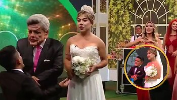 Jorge Benavides prepara parodia de boda de Brunella y Richard. ATV