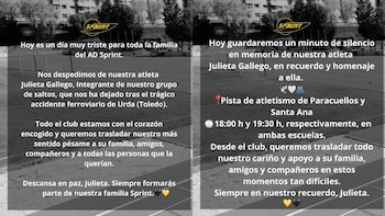 El comunicado de la Agrupación Deportiva Sprint (@agrupaciondeportivasprint)
